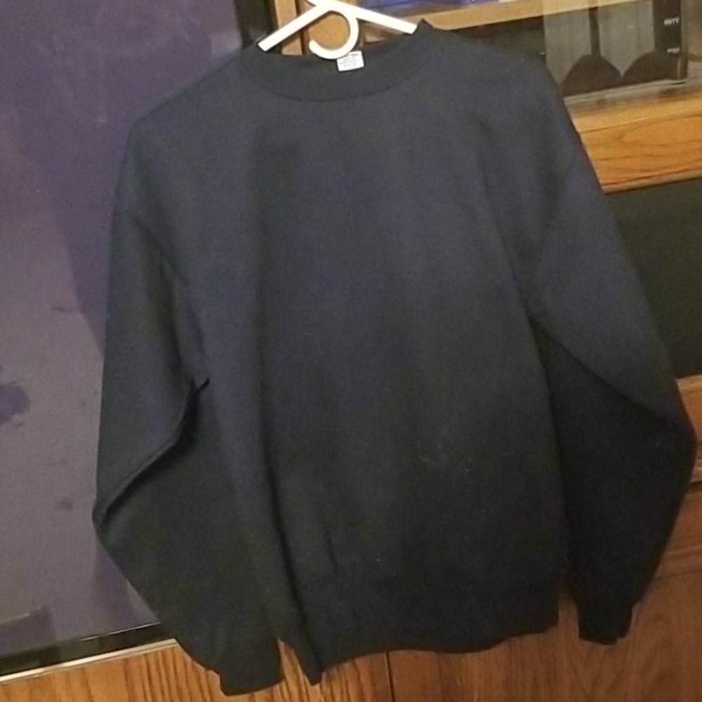 black sweater